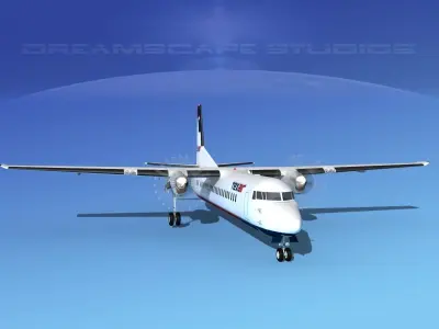 Fokker F-60 Texair 3D model