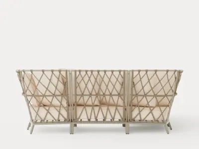 Jet set lounge sofa Low-poly 3D model