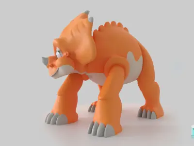 Cera Triceratops Free low-poly 3D model