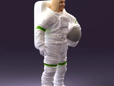 001013 woman space astronaut 3D model