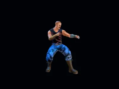 Gaming Character01 Low-poly 3D model