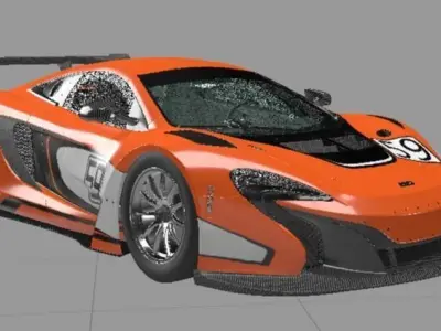 McLaren 650S GT3 2014 Free 3D model