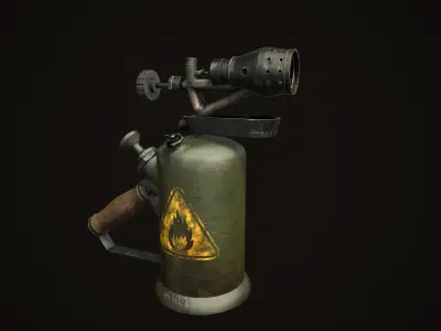 GASOLINE BLOWLAMP Low-poly 3D model