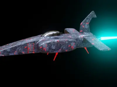 Sci Fi Spaceship 3D model