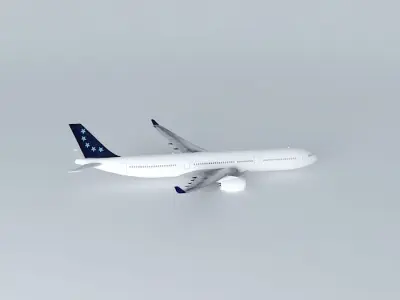 HiFly Airlines Airbus A330 200/300 Free 3D model