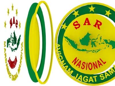 BASARNAS NASIONAL  3D Model Low-poly   3D model