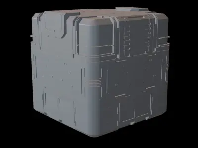 Crate Box 5  3D model
