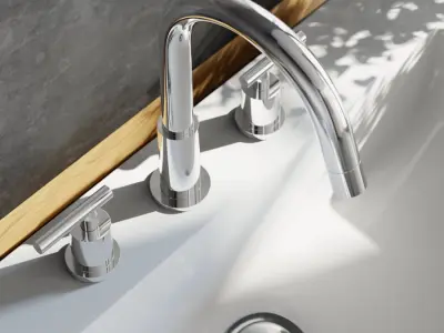  Borhn 3-hole Bathroom Faucet Model 