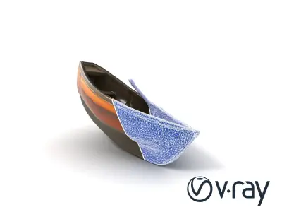 Weathered Rowboat with Oars 3D model pack Low-poly 3D model