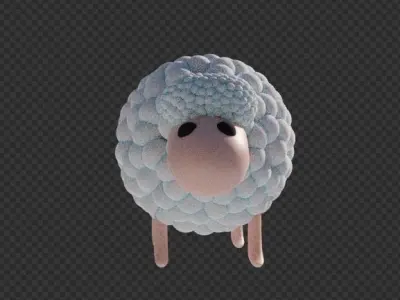Simple sheep 3D model