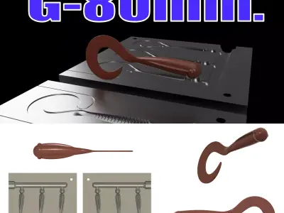 MOLD G-80 mm STL STEP FILE FOR CNC AND 3D PRINT Free 3D print model