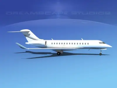 Bombardier Global 5000 V02 3D model