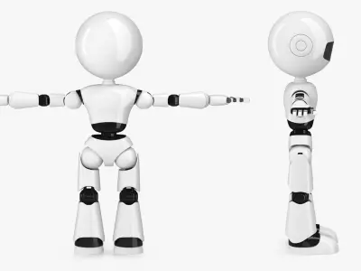 Modern Robot Rigged 3D model