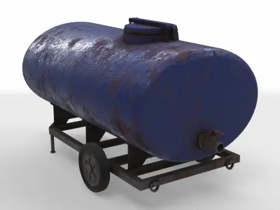 trailer tank 3D model