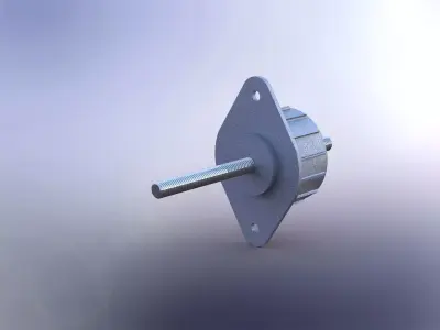 Linear stepper motor Free 3D model
