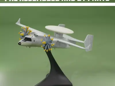 Yakovlav YAK 44E AEW A 3D print model