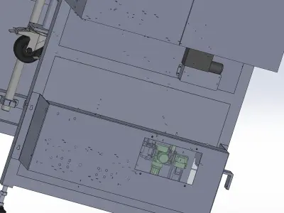 Elevator type loading and unloading equipment 3D model