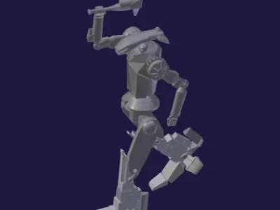 Hatchetman robot Free 3D model