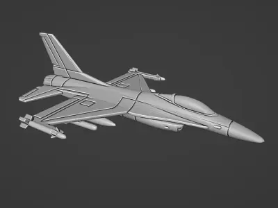F-16 Fighting Falcon 3D print model