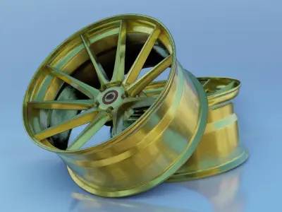Vossen car wheel Free 3D model