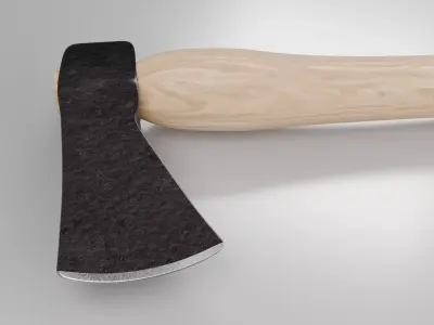 3d Axe 01 Low-poly 3D model