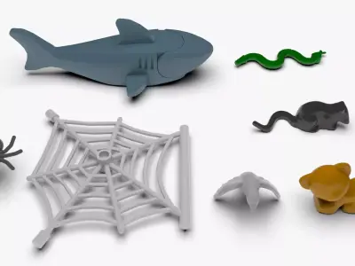 Lego Animals Pack 3D model