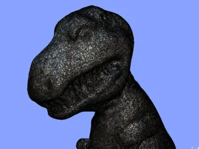 Plastic T-REX souvenir TOY - 3d SCAN Free 3D model