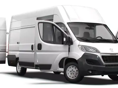 Peugeot Boxer Van L4H3 HQ Interior 2023 3D model