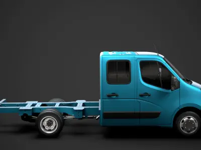 Vauxhall Movano CrewCab DW E20 Chassis 2020 3D model