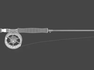 Fly Fishing Rod 3D model