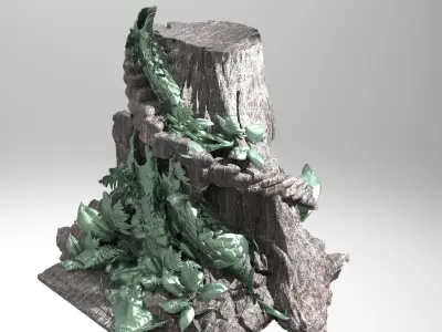 He man Jungle Stone rock 3D model