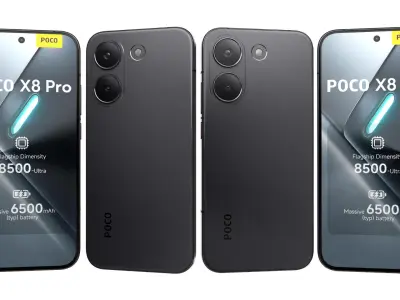 Xiaomi Poco X8 Pro All Colors 3D model
