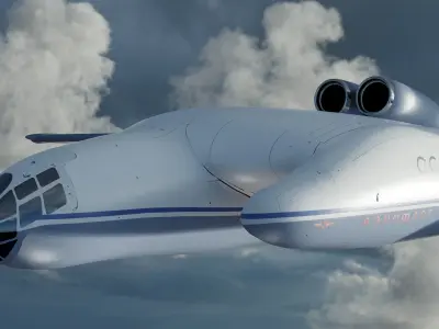 Bartini Beriev VVA-14 3D model
