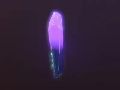 Stylized crystal Low-poly 3D model buy