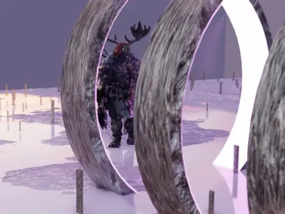 Multiverse creature  Low-poly 3D model