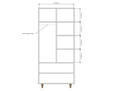 Wardrobe - Type Audi - Request for another software Free 3D model