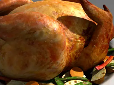 Food Chicken Low-poly 3D model