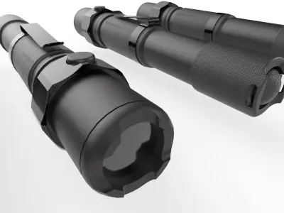 Flashlight M4 Low-poly 3D model