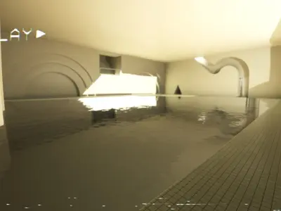 Backrooms - Poolrooms Modular Horror Environment - Unreal Engine Low-poly 3D model