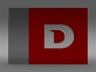 Derbi one letter 3d Logo 3D model