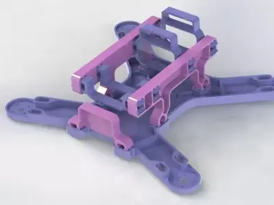 Mini Quad Frame 3D print model