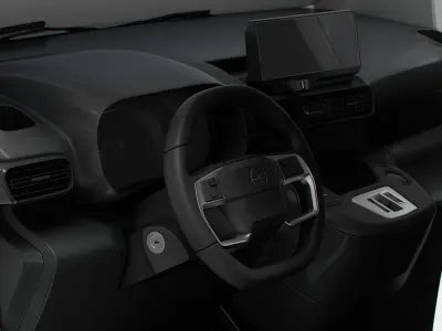Opel Combo e SWB Van Tailgate HQ Interior 2024 3D model