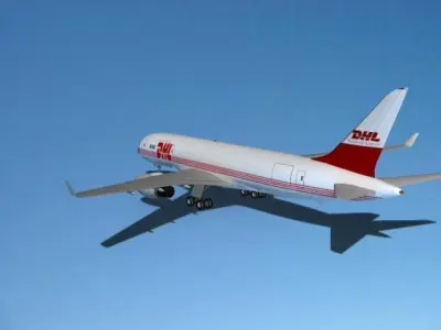Boeing 787-8 DHL International 3D model