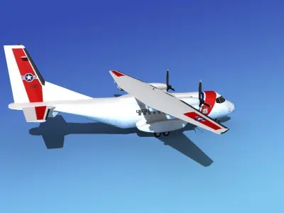 Casa CN-235 US Coast Guard 3D model