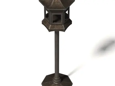 Metal Bird Feeder 3D Model 3D model