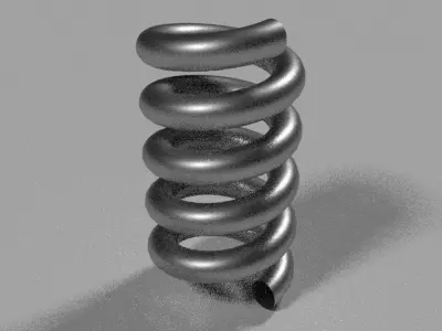 Spring Low-poly 3D model