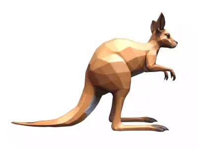 A Kangaroo 3D model