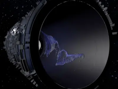 Abstract planet earth 3D model
