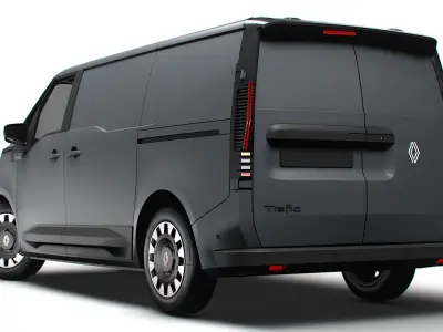 Renault Trafic e Tech Panel Van 2025 3D model