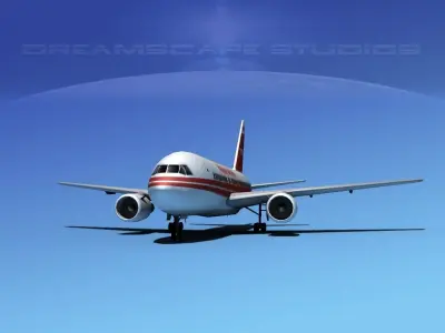 Boeing 767-200ER Trans World 1 3D model
